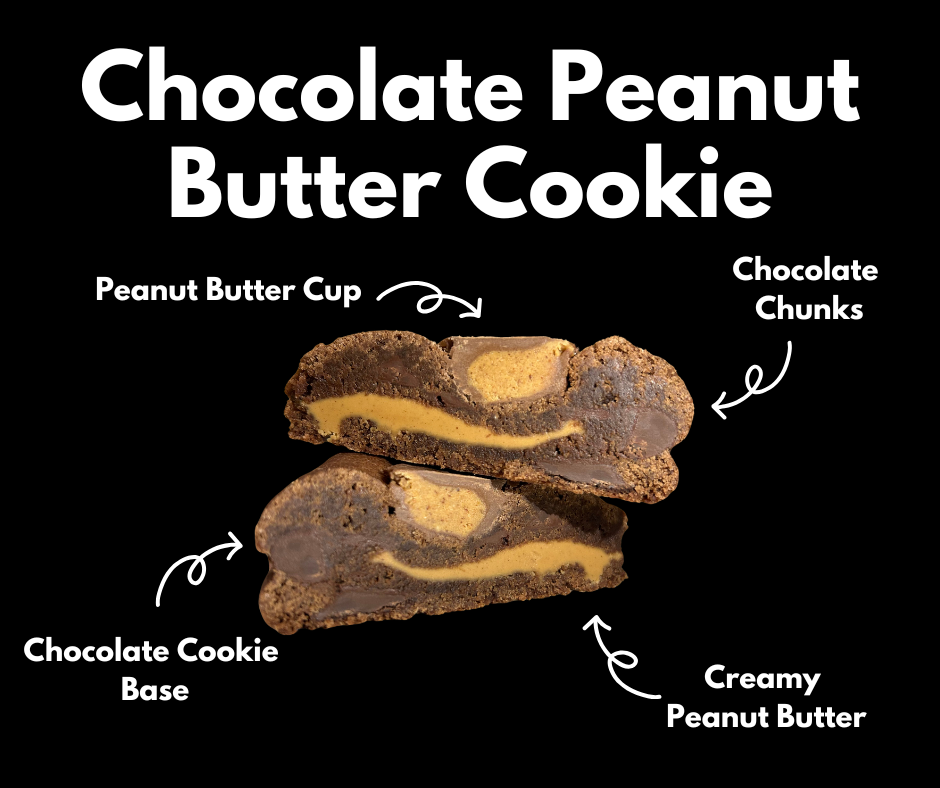 Chocolate Peanut Butter Texas Sized Stuffed Cookie