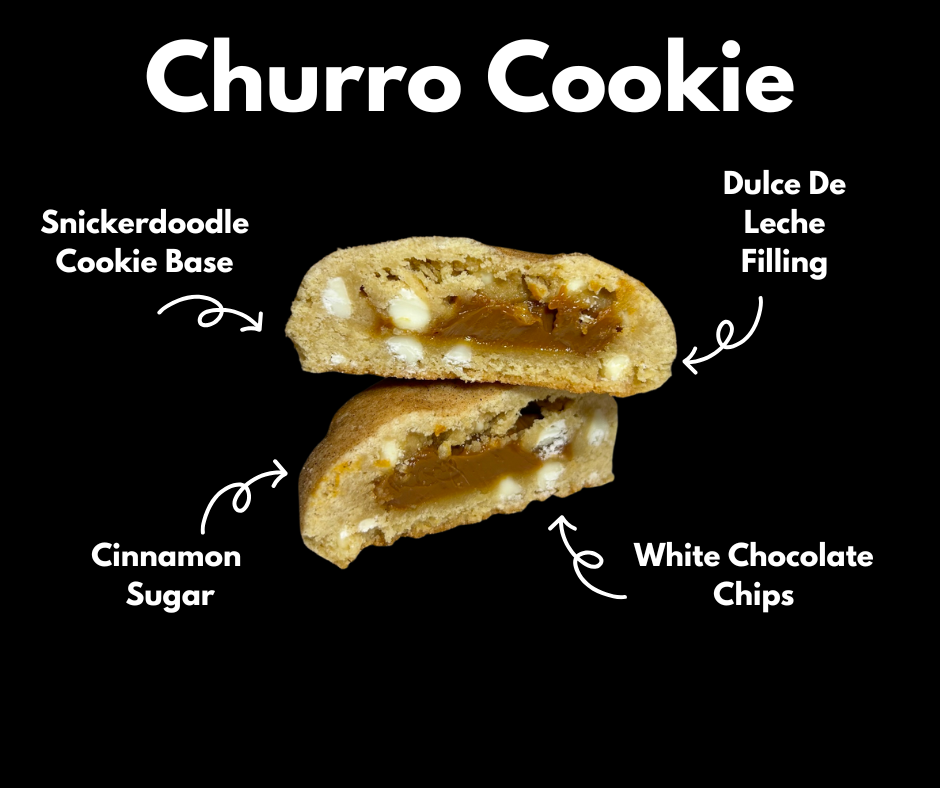 Churro Texas Sized Stuffed Cookie