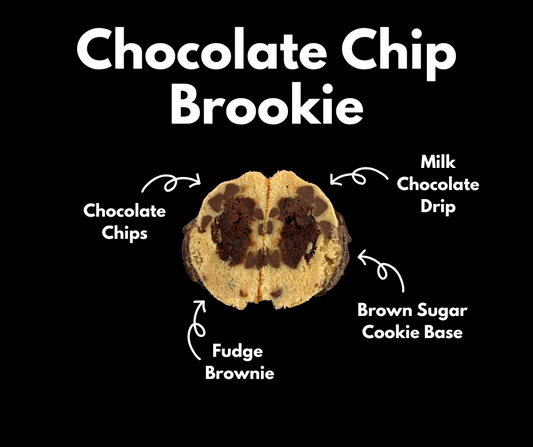 Chocolate Chip Brookie Texas Size Stuffed Cookie
