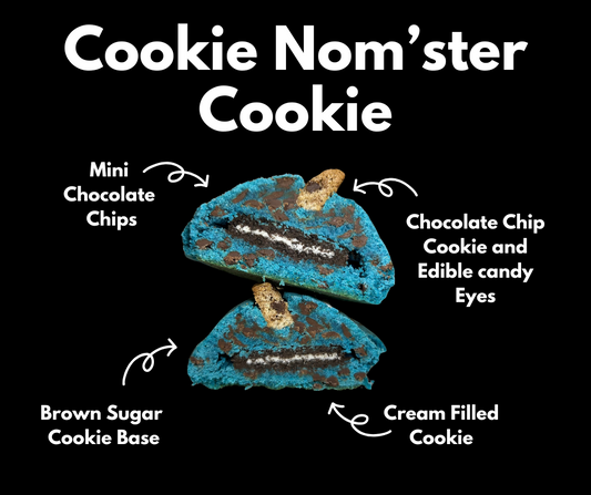 Cookie Nom'sterTexas Sized Stuffed Cookie