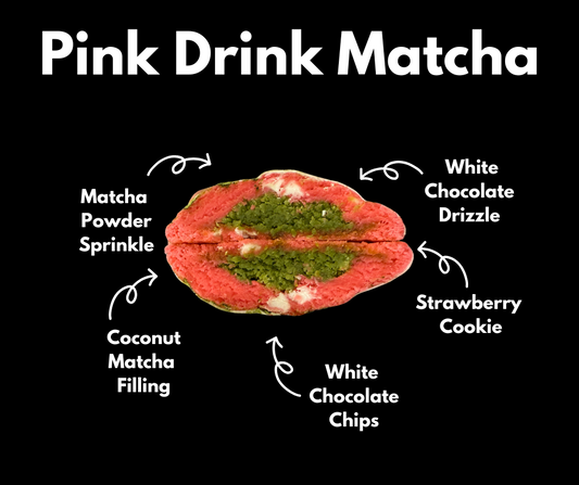 Pink Drink Matcha Stuffed Cookie